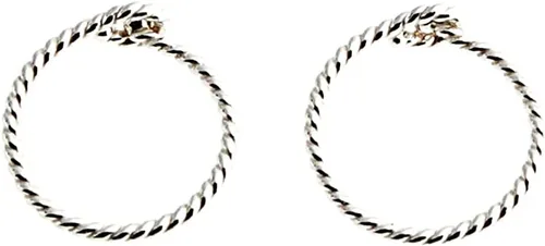 Miniatura 33 de Aretes de plata de ley abiertos para cartílago, tragus, delgados, calibre 22