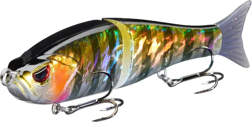Miniatura 12 de Señuelos Bassdash SwimShad Glide articulados Swimbait Lubina Cachorro Salmón Trucha Almizclado Señuelo de Pesca Bajo Largemouth