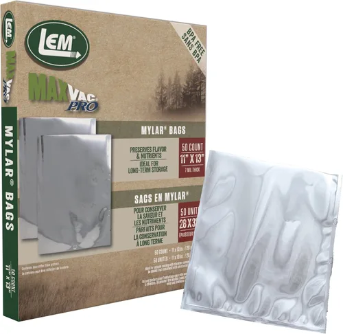 Miniatura 9 de LEM MaxVac - Bolsas texturizadas de Mylar de 11 x 13 pulgadas, 50