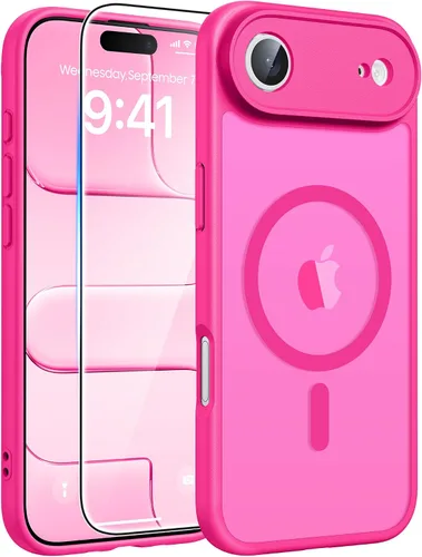 Miniatura 351 de FNTCASE - Funda para iPhone 16 Pro: magnética, mate, translúcida, de grado militar, protectora contra caídas, resistente, fina, duradera y a prueba