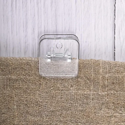 Miniatura 7 de Clips de pared autoadhesivos para cortina de ducha, clips de fotos para colgar banderas de papel, resorte de doble cara para profesores, póster