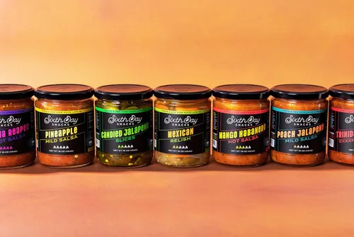 Miniatura 8 de Sixth Day Snacks Salsa mediana de jalapeño (16 onzas), sin gluten, ingredientes frescos, vegana y baja en sodio