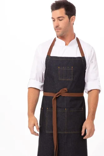 Miniatura 4 de Chef Works Unisex Memphis Chefs Bib Apron
