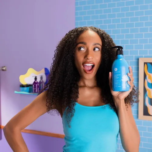 Miniatura 7 de L LUSETA Champú y acondicionador de leche de coco, nutritivo e hidratante para el cabello, sin sulfatos ni parabenos, queratina y seguro