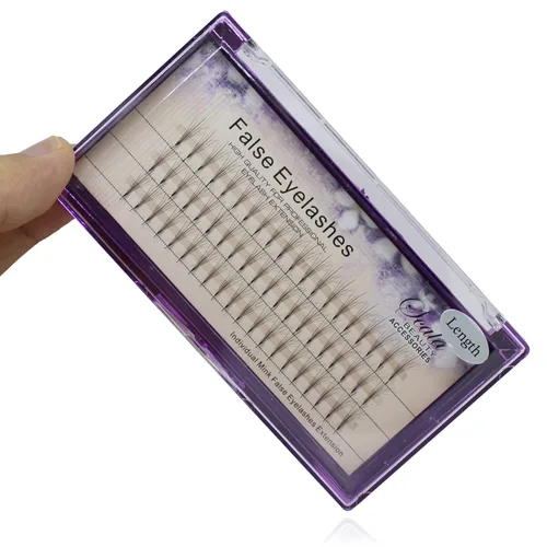 Miniatura 7 de Scala - Extensión de pestañas postizas de 0.07 a 0.003 in de grosor, para elegir, 5 raíces, 0.003 in de grosor, pestañas postizas individuales