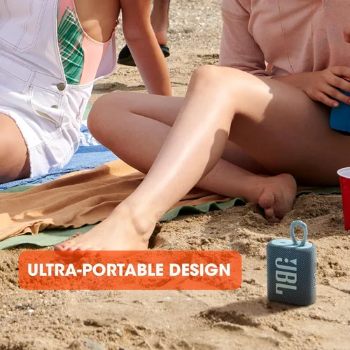 Miniatura 5 de JBL Go 3 - para uso portátil - Altavoz con Bluetooth - Batería integrada impermeable y a prueba de polvo - Incluye paño de limpieza (verde azulado)