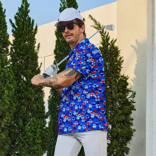 Miniatura 4 de Camisas polo divertidas para hombre de los años 80, camisas de golf de secado rápido que absorben la humedad, divertidas camisas polo de golf