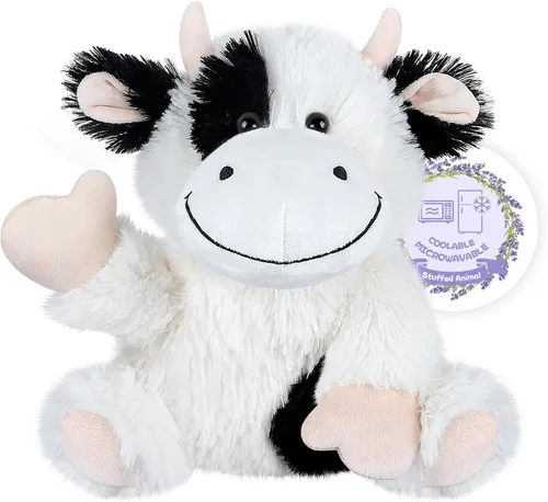 Miniatura 12 de SuzziPals Peluche de Mono Calentable y Enfriable, Almohadillas Térmicas de Peluche para Microondas para Calmar y Relajar, Juguetes de Peluche