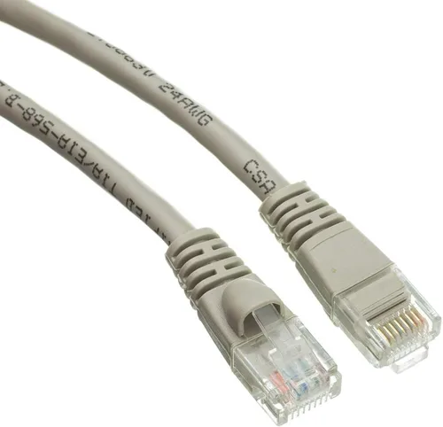 Miniatura 10 de CableWholesale Cable Ethernet Cat6, 24AWG, conector de placa dorada RJ45, 4 pares de cobre trenzado, par trenzado sin blindaje (UTP), cable de Blanco