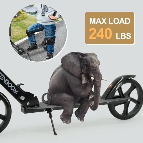 Miniatura 4 de Kick Scooter for Ages 6+, Kids, Teens & Adults. Max Load 240 LBS. 8IN Big Wheels for Kids, Teens & Adults, 3 Adjustable Levels