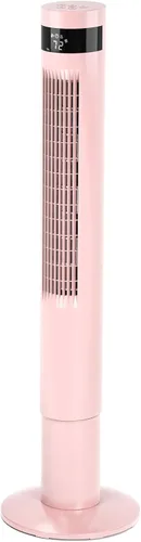 Miniatura 8 de Electactic Ventilador de torre portátil eléctrico oscilante, silencioso con control remoto, ventilador de piso sin aspas, 3 modos de velocidad
