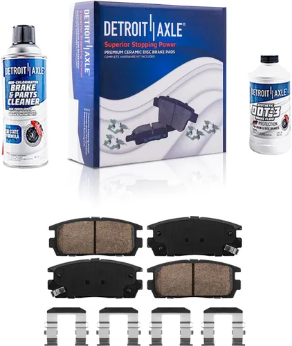 Miniatura 64 de Detroit Axle - Pinza de disco del lado del acompañante + pastillas de freno de cerámica de repuesto para Lexus HS250H Toyota RAV4 Prius V Scion xB