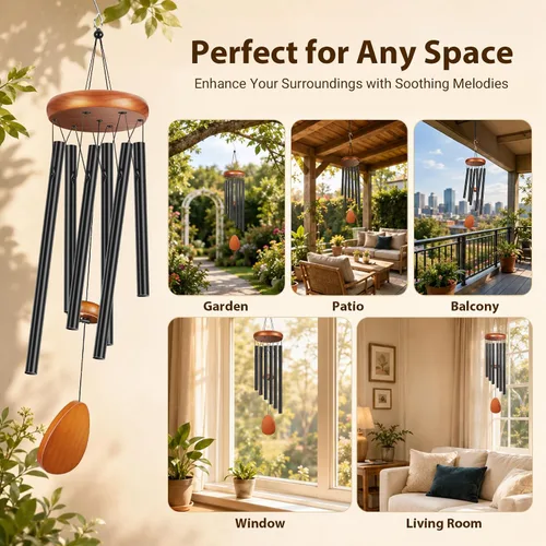 Miniatura 8 de Campanillas de viento de Winzwon para exteriores, regalos para calentar la casa para mujeres, regalo nuevo para el hogar para hombres, regalos al