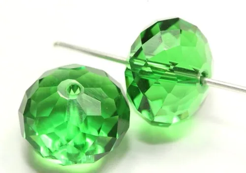 Miniatura 54 de 50 cuentas de cristal Adabele austriaco de 0.394 pulgadas facetadas sueltas Rondelle Siam rojo espaciador compatible con cristales de Swarovski 5040