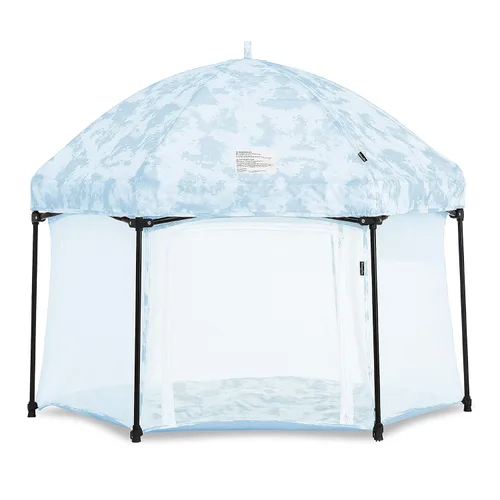 Miniatura 16 de Dream On Me Onyx - Corralito para bebé, puerta de acceso con cremallera, laterales de malla transpirable, colchón acolchado suave y cómodo, diseño