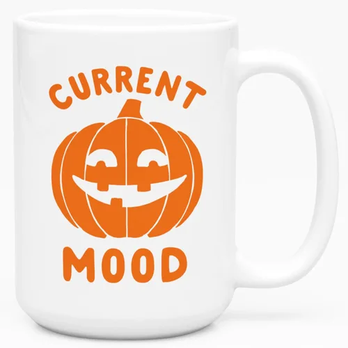 Miniatura 187 de LookHUMAN Taza de Café de Halloween – Halloween Is Meowgical Tazas, Taza de Café Espeluznante Idea de Regalos de Taza, 15 Onzas 10-Blanco