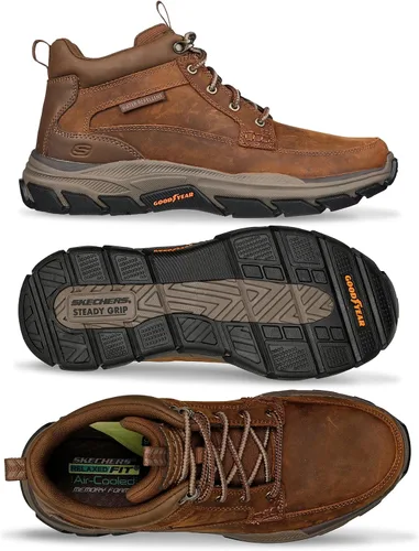 Miniatura 6 de Skechers Respected-Boswell Mid Top - Tenis de cuero con puntera tipo mocasín para hombre