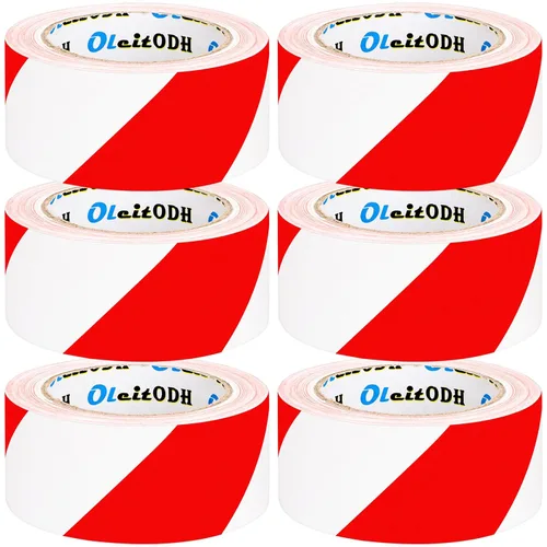 Miniatura 12 de Cinta reflectante DOT-C2 de 2 pulgadas X 600 pies, cintas de advertencia de seguridad en masa, cinta reflectante de precaución al aire libre Rojo