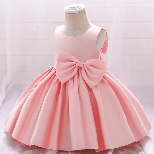 Miniatura 3 de IADOER Girl Flower Dress Sleeveless Flower Princess Wedding Dress for Toddler and Baby Girl