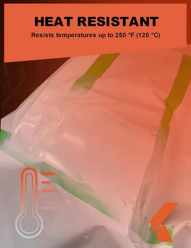 Miniatura 3 de KREFINISH Cinta de pintores - Cinta de enmascarar automotriz verde sin residuos, resistente al calor para cabina de pintura, 1.41 pulgadas x 60