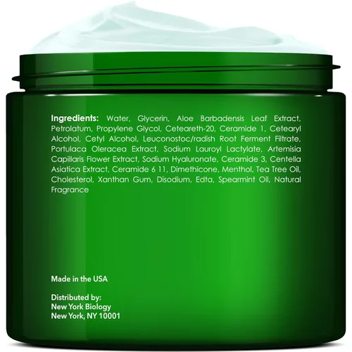 Miniatura 2 de New York Biology - Crema de pies con aceite de árbol de té para pies secos y agrietados, pies de atletas, hongos en las uñas, picazón deportista