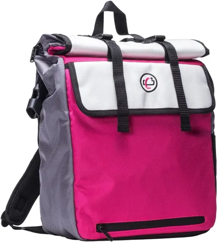 Miniatura 10 de Case-It Mochila clásica para laptop, con detalle de cordón elástico, negro/rojo (BKP-503-negro/rojo)