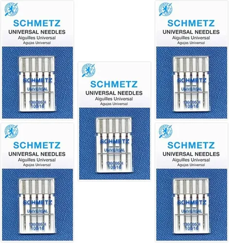 25 agujas universales para máquina de coser Schmetz 130/705H 15x1H Tamaño 100/1625