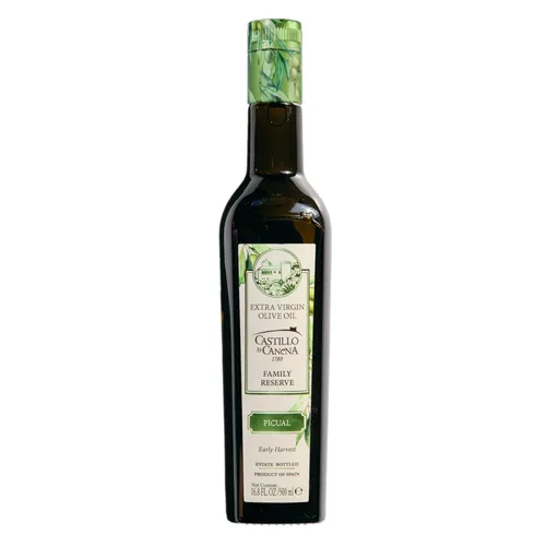Miniatura 9 de Aceite de Oliva Extra Virgen Castillo de Canena (16.8 fl. oz.) Arbequina Prensado en Frío Pureza Perfil de Sabor Rico y Audaz Pan, Sopa, Pasta