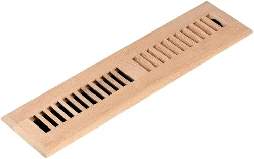 Miniatura 7 de Homewell Registro de piso de madera de roble rojo, cubierta de ventilación, 2 x 14 pulgadas, sin terminar rojo (Red Oak)