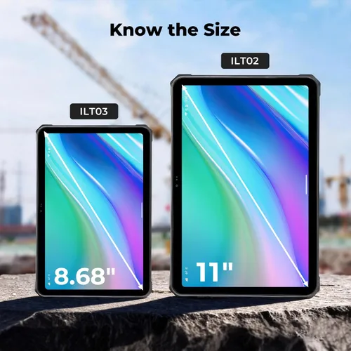 Miniatura 8 de MUNBYN Tablet resistente ILT02 de 11 pulgadas, tablet Android 14 UTV, 16 GB+128 GB con GPS, IP68 a prueba de clima, cámara dual de 32 MP+48 MP, 4G