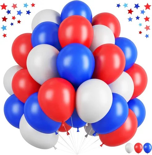Miniatura 12 de Globos de látex blanco dorado rosa claro, 35 piezas