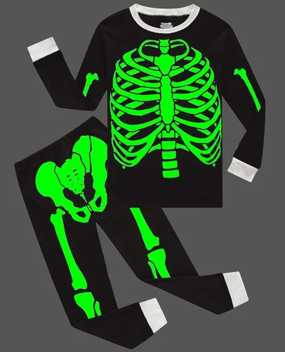 Miniatura 44 de Demifill Conjunto de pijamas de Halloween para niños y niñas, pijamas de Navidad, ropa de dormir para niños y niñas