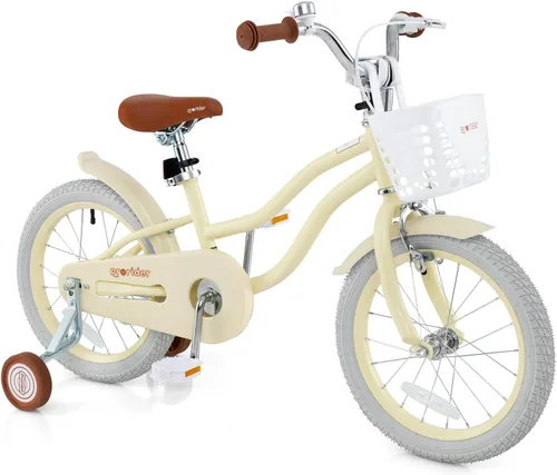 Miniatura 21 de BABY JOY Kids Bike, 12 14 16 18 20 Inch Boys Girls Bike w/Adjustable Seat, Removable Basket, Handbrake & Coaster Brake, Training Wheels or Turquesa