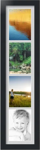 Miniatura 155 de Marco para fotos de ArtToFrames, 4 aberturas de 5′ x 7′ y marco negro satinado, de ArtToFrames, Madera, negro 4 - 8x10 - (2131)