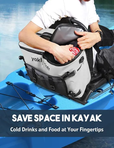 Miniatura 4 de Yakhacker - Enfriador para kayak, enfriador impermeable para respaldo de asiento de kayak con asientos estilo silla de jardín, bolsa enfriadora
