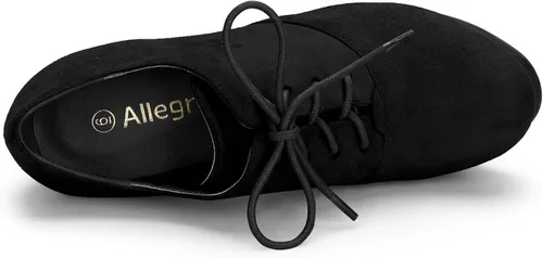 Miniatura 5 de Allegra K Botines con cordones de tacón grueso y plataforma para mujer