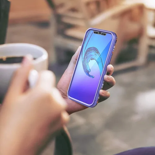 Miniatura 7 de SURITCH Funda de mármol para iPhone 12/iPhone 12 Pro, protector de pantalla integrado, protección de cuerpo completo, a prueba de golpes