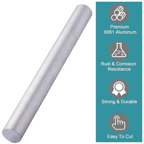 Miniatura 3 de 1" aluminio 6061 redondo Rod 12" largo, 1" diámetro sólido T6511 nueva barra de torno Stock