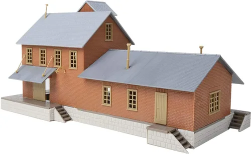 Miniatura 2 de Walthers Trainline Kit de casa de carga de ladrillo modelo a escala HO