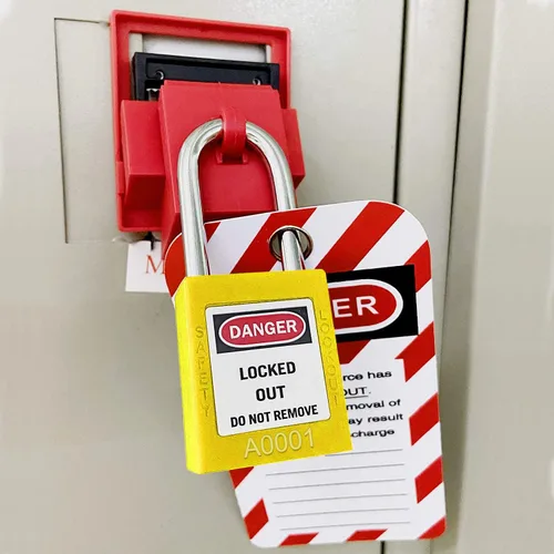 Miniatura 6 de SAFBY Loto - Candados seguros con 10 llaves para estaciones y dispositivos de bloqueo (amarillo, clave diferente)