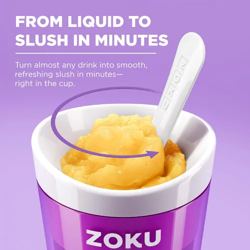 Miniatura 4 de Fábrica de batidos Zoku Slush y Shake Maker, color naranja, Casual, talla única , Azul