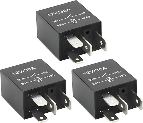 Miniatura 7 de Relé de Coche de 4 Pines 12V 30A, Relé de Arranque Impermeable Multiusos para Motor, Accesorios de Repuesto Eléctricos Automotrices Estándar