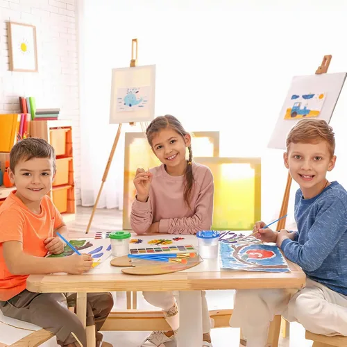 Miniatura 7 de ESRICH Juego de pinceles de pintura, 30 unidades/360 piezas de pelo de nailon con punta redonda para acrílico, acuarela, óleo y pintura
