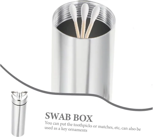 Miniatura 3 de Hemoton Llavero de metal 3pcs Caja de almacenamiento de metal Maleta Viaje Contenedor de metal de aluminio