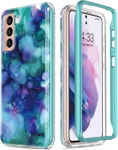 Miniatura 27 de ESDOT - Funda protectora para celular Samsung Galaxy S21, de grado militar, resiste caídas de 21 pies (probado), con diseños modernos, para niñas