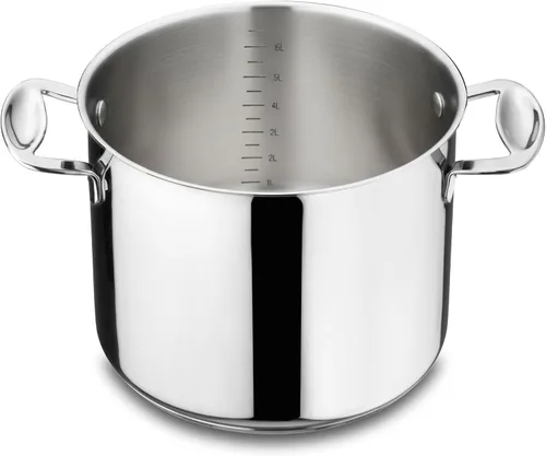 MEPRA Glamour Stone 30210122 - Olla profunda con asas, utensilios de cocina de acero inoxidable, aptos para lavavajillas