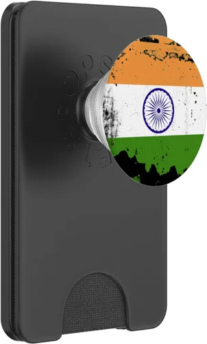 Miniatura 8 de PopGrip intercambiable con la bandera india vintage de la India