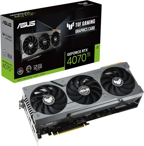 ASUS TUF Gaming NVIDIA GEFORCE RTX™ 4070 TI Tarjeta gráfica para juegos (PCIE 4.0, 12 GB GDDR6X, HDMI 2.1A, DISPLAYPORT 1.4A)