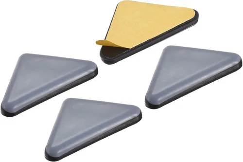 METALLIXITY Deslizadores deslizantes para muebles de PTFE (1.772 x 1.378 x 1.378 in), 4 unidades, almohadillas protectoras de suelo autoadhesivas