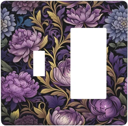 Miniatura 76 de Cubiertas Decorativas para Tomacorrientes Boho Floral Beige Flor y Hoja Botánico 1 Gang Interruptor de Luz Dúplex Placa Cubierta Placas de Boho